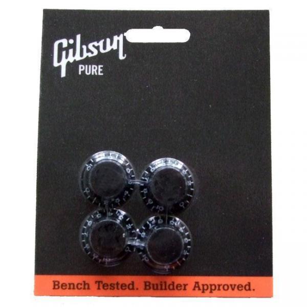 Gibson ( ギブソン ) PRHK-010: Top Hat Knobs - Black 4/Pkg