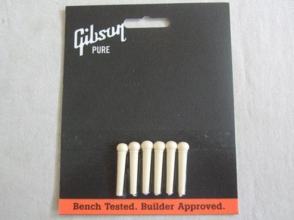 Gibson ギブソン PRBP-010 Bridge Pins Cream (6) アコースティックギターブリッジピン 