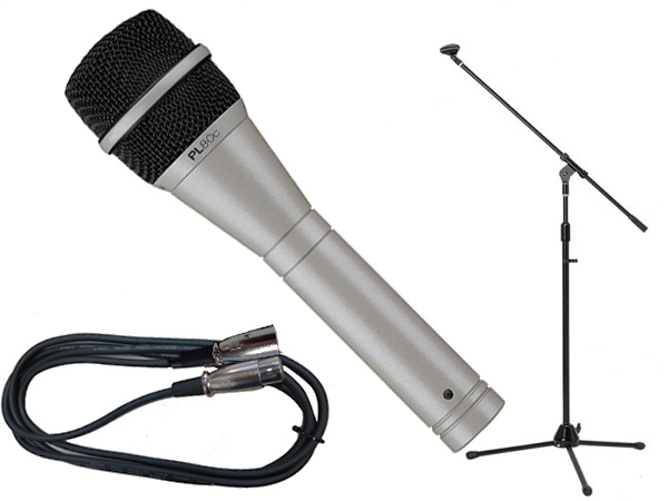 Electro-Voice ( EV エレクトロボイス ) PL80c 三脚マイクスタンドSET（XLR-XLR） ◇ ブームタイプ/ストレートタイプ両対応のマイクスタンドと5メートルのマイクケーブル のお得なセット