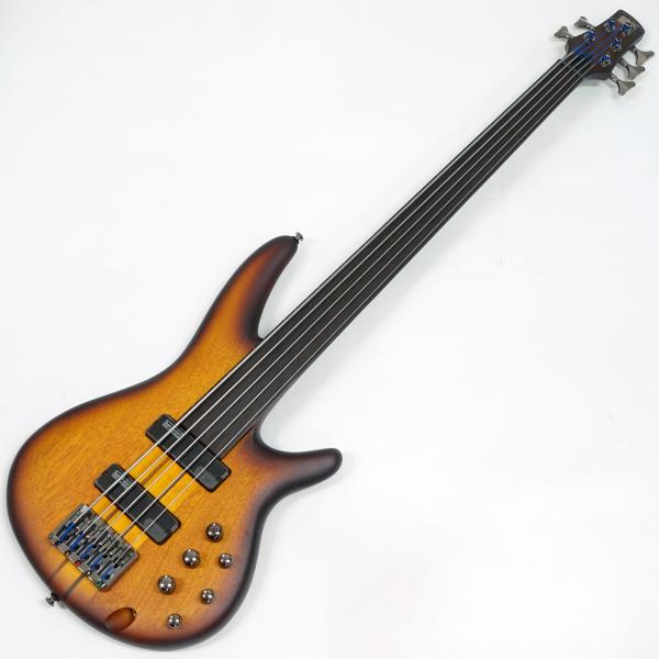 Ibanez アイバニーズ SRF705 BBF フレットレス ５弦ベース  Brown Burst Flat 