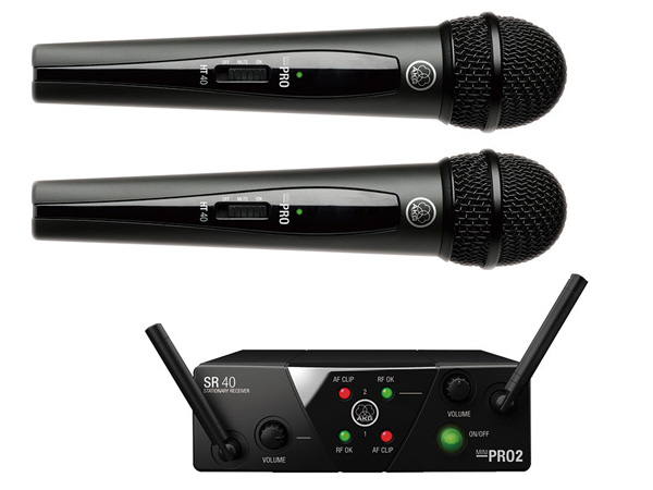 AKG ( エーケージー ) WMS40 PRO MINI2 VOCAL SET DUAL ◆ ワイヤレスシステム 2チャンネルモデル