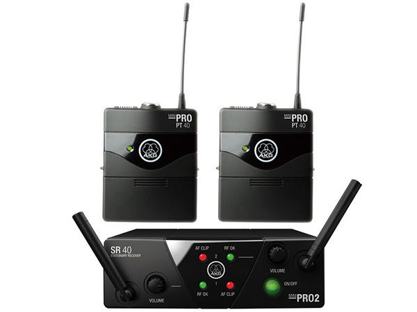 AKG エーケージー WMS40 PRO MINI2 INSTRUMENTAL SET DUAL ◆ ワイヤレスシステム 2チャンネルモデル