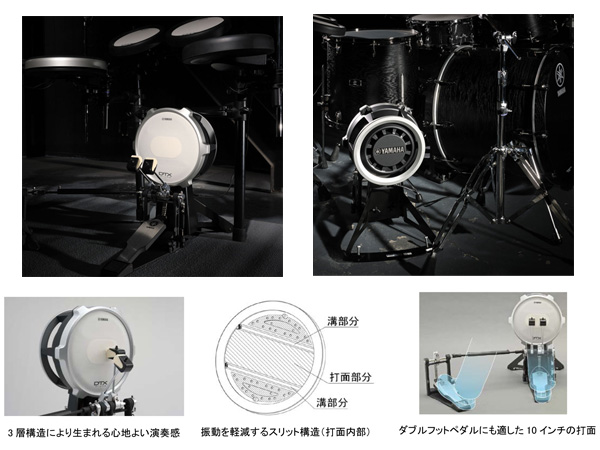 ベルギー製 ヤマハ YAMAHA 電子ドラムパッド KP100 - デジタル楽器