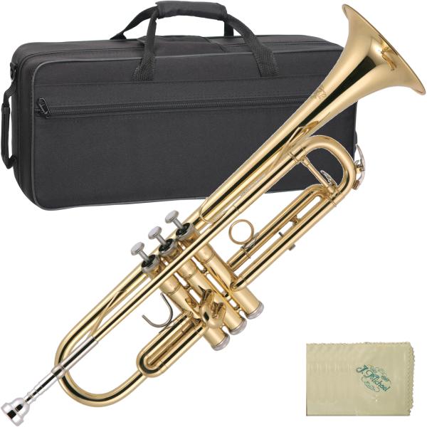 J Michael ( Jマイケル ) TR-200 トランペット ラッカー アウトレット 管楽器 ゴールド B♭ Trumpet gold　北海道不可 沖縄不可 離島不可