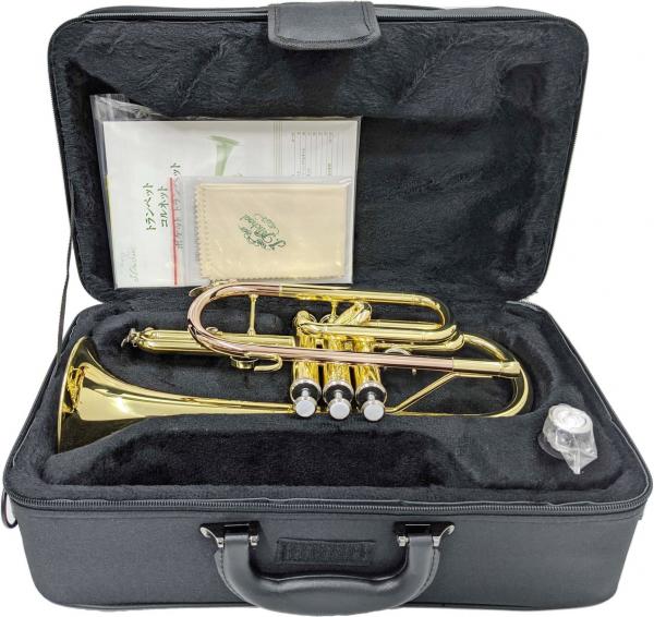 J Michael ( Jマイケル ) CT-420 コルネット 新品 アウトレット ラッカー ショート B♭ short cornet gold 管楽器　北海道 沖縄 離島 代引き 同梱不可