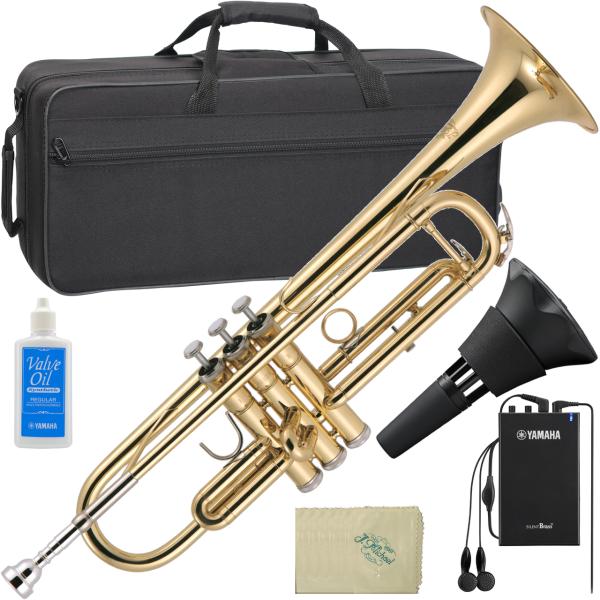 J Michael ( Jマイケル ) TR-200 トランペット サイレントブラス ヤマハ SB7X 管楽器 ラッカー B♭ Trumpet gold セット F　北海道不可 沖縄不可 離島不可