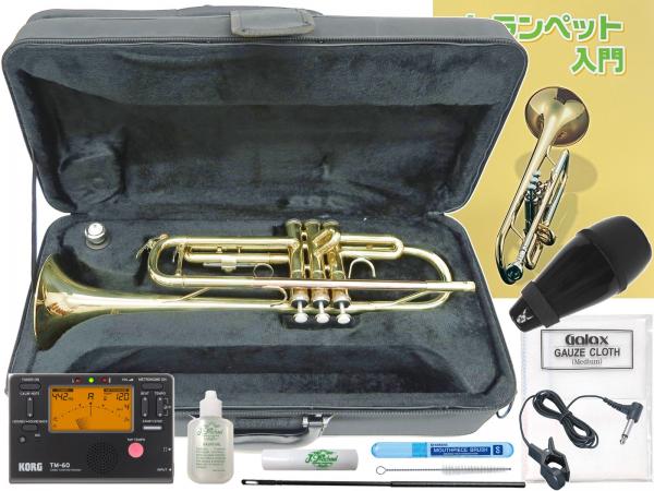 J Michael ( Jマイケル ) TR-380 トランペット ラッカー レッドブラス マウスパイプ 管体 ゴールド 管楽器 本体 B♭ Trumpet gold セット A　北海道 沖縄 離島不可