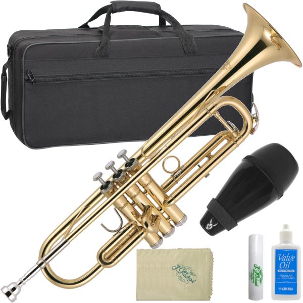 J Michael ( Jマイケル ) TR-200 トランペット 新品 アウトレット 管楽器 ゴールド B♭ Trumpet gold ミュート セット B　北海道不可 沖縄不可 離島不可 代引き不可 同梱不可