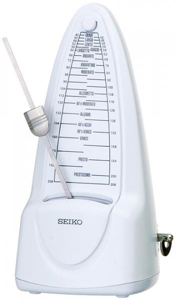 SEIKO ( セイコー ) SPM320 ピュアホワイト W 振り子式 メトロノーム スタンダード おもり 据置き式 ホワイト 白色 SPM-320 metronome