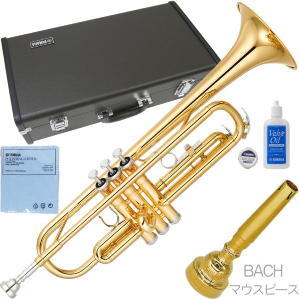 YAMAHA ( ヤマハ ) YTR-2330 トランペット 正規品 ゴールド 管楽器 B♭Trumpets YTR-2330-01 BACH マウスピース セット K　北海道 沖縄 離島不可