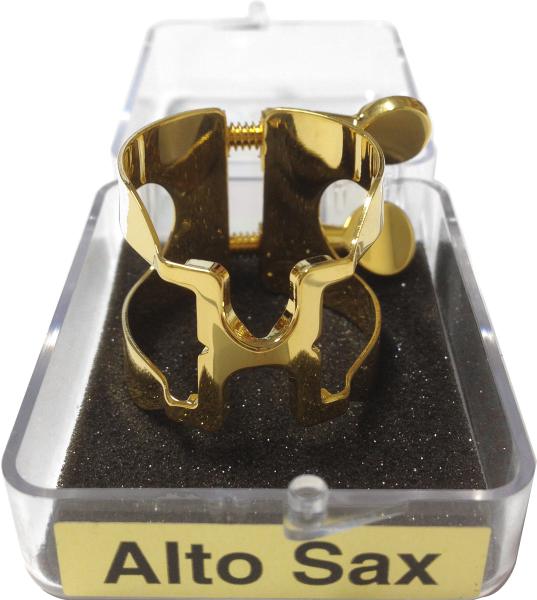 HARRISON ハリソン リガチャー アルトサックス A2 フォルテ 金メッキ A2GP FORTE alto saxophone Ligature GP gold plated ラバー用 逆締め　北海道 沖縄 離島不可