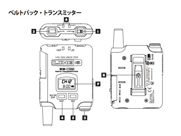 LINE6 ( ラインシックス ) XD-V55HS （ブラック） ◇ 2.4GHz帯デジタル