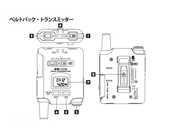 LINE6 ラインシックス XD-V75HST（タン） ◇ 2.4GHz帯デジタル