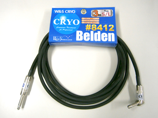 W&S CRYO ( ダブルアンドエスクライオ ) BELDEN #8412 3SL ◆ シールドケーブル 3m 