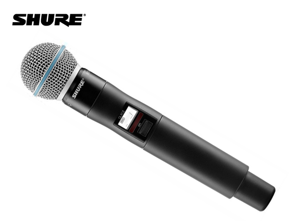 SHURE ( シュア ) QLXD2/B58-JB  ◆ ハンドヘルド型送信機 BETA58Aマイクヘッド B帯モデル