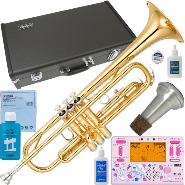 YAMAHA ヤマハ 5年保証サポート対象 YTR-2330 トランペット ラッカー ゴールド B♭ Trumpets TM-60-SCN2 シナモロール セット　以下対応不可 北海道 沖縄 離島