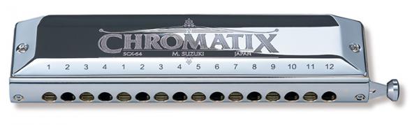 SUZUKI ( スズキ ) SCX-64 クロマチックハーモニカ 16穴 スライド式 ハーモニカ 日本製 樹脂ボディ楽器 Chromatic Harmonica　北海道 沖縄 離島不可