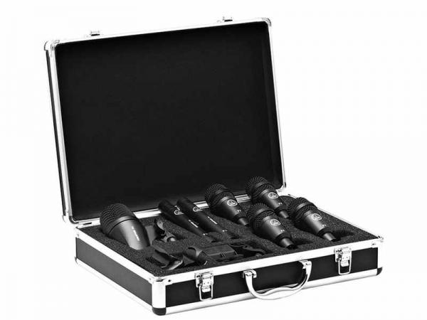 AKG P4 ダイナミックマイク 3本セット ドラムホルダー付きタムの