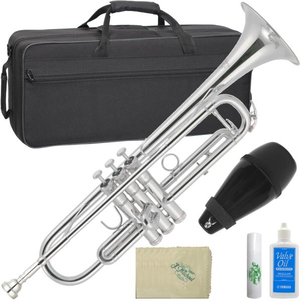 J Michael ( Jマイケル ) TR-300S トランペット B♭ 銀メッキ 新品 アウトレット 管楽器 本体 シルバー カラー Bb Trumpet セット D 　北海道 沖縄 離島 代引き 同梱不可