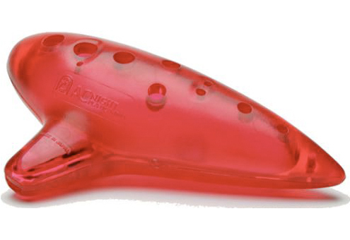 NIGHT ( ナイト ) Pla Ocarina ソプラノ  レッド プラオカリナ スケルトン プラスチック オカリナ SC soprano ソプラノC red 初心者 こども 楽器 ソプラノオカリナ 赤色