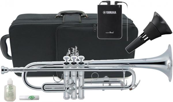 J Michael Jマイケル 3年保証サポート TR-430S トランペット サイレントブラス SB7X セット管楽器 銀メッキ B♭ Trumpet　北海道 沖縄 離島不可 代引き不可 同梱不可