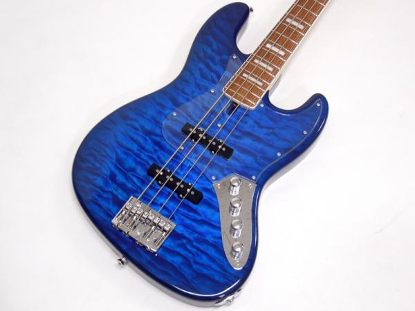 K.Nyui Custom Guitars KNJB AC Quilt Maple Top / Trans Blue
