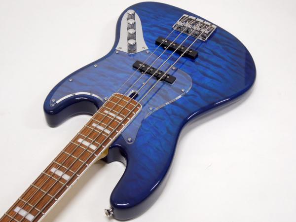 【今週末まで】k.nyui KNJB K.Nyui Custom Guitars KNJB AC Quilt Maple Top / Trans Blue #KN1091