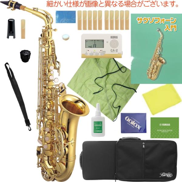 Kaerntner ケルントナー KAL62 アルトサックス ラッカー ゴールド 管楽器 Alto saxophone KAL-62 セット A　北海道 沖縄 離島不可