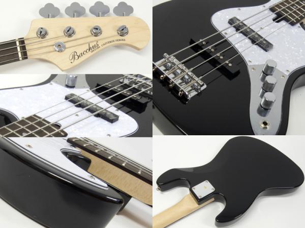 Bacchus バッカス WJB-330R BLK 【 ジャズベース 初心者 入門 に