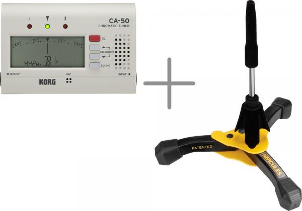 Hercules ハーキュレス DS640BB フルート クラリネット スタンド  KORG CA-50 チューナー セット  clarinet flute stands　以下対応不可 北海道 沖縄 離島
