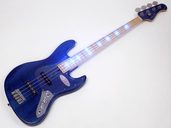 Bacchus ( バッカス ) WL-434 ASH/M LED CTM （BLU/OIL ）【LED搭載 エレキベース 】