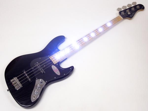 Bacchus バッカス WL-434 ASH/M LED CTM （BLK/OIL ）【LED搭載 エレキベース  】