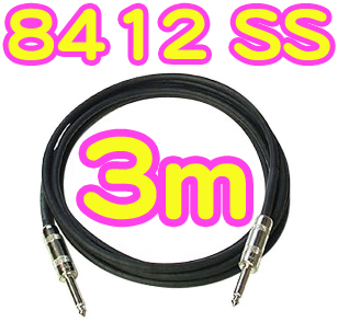 Belden ( ベルデン ) #8412 3m ケーブル 3SS シールドケーブル The Wired cable BDC 8412-3SS 09 スイッチクラフト製プラグ 3メートル 楽器 エレキギター ベース 他