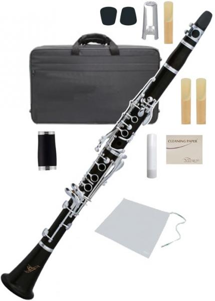 ZEFF ( ゼフ ) ZCL-65 アウトレット 木製 クラリネット 管体 エボニー 黒檀 バレル 2本 管楽器 B♭ clarinet セット A　北海道 沖縄 離島不可