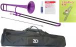 ZO ( ゼットオー ) TTB-04 テナートロンボーン パープル アウトレット プラスチック 細管 管楽器  tenor trombone purple セット A　北海道 沖縄 離島不可