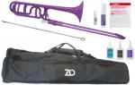 ZO ゼットオー トロンボーン 太管 TB-04 パープル アウトレット プラスチック テナーバス tenor bass trombone セット A　北海道 沖縄 離島不可