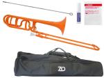 ZO ゼットオー トロンボーン 太管 TB-11 オレンジ アウトレット プラスチック テナーバストロンボーン tenor bass trombone orange セット B　北海道 沖縄 離島不可