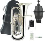 J Michael Jマイケル EU-1700S ユーフォニアム 銀メッキ サイレントブラス SB2X 4ピストン euphonium EU1700S シルバー セット B　北海道 沖縄 離島 代引き 同梱不可