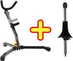 Hercules ハーキュレス DS530BB サックス スタンド トランペット アダプター DS501B セット アルト テナー Alto Tenor saxophone stand　北海道 沖縄 離島不可