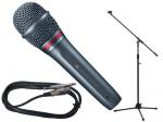 audio-technica オーディオテクニカ AE4100 三脚マイクスタンドセット（フォーン-XLR） ◆ ブーム/ストレートタイプ両対応のスタンドと5mケーブル