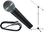 SHURE シュア SM58-LCE TAMAシルバーマイクスタンドSET （XLR-XLR） 