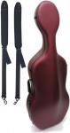 Carbon Mac カーボンマック CFC-2S サテン ワインレッド チェロ ケース S-WRD ハードケース 4/4 リュック cello cases satin wine red 赤色　北海道 沖縄 離島 代引き 同梱不可