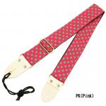 Aria アリア SPS-2000DT PK ドット柄 ストラップ ピンク カラー 水玉模様 dot Guitar Bass straps ギターストラップ 1本 点 pink