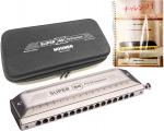 HOHNER ホーナー NEW SUPER 64 7582/64 クロマチックハーモニカ スライド式 4オクターブ 16穴 ハーモニカ Super-64 徳永延生 曲集 セット　北海道 沖縄 離島不可