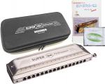 HOHNER ホーナー NEW SUPER 64 7582/64 クロマチックハーモニカ スライド式 4オクターブ 16穴 ハーモニカ Super-64 徳永延生 教本 セット　北海道 沖縄 離島不可