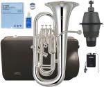YAMAHA ヤマハ 5年保証サポート対象 YEP-621S ユーフォニアム 銀メッキ 4ピストン 太管 Euphonium 管楽器 サイレントブラス セット B　北海道 沖縄 離島不可