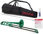 PINSTRUMENTS PBONE1G トロンボーン グリーン Pボーン 細管 P-BONE プラスチック B♭ テナートロンボーン Tenor Trombone Green セット A　北海道 沖縄 離島不可