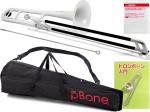 PINSTRUMENTS PBONE1W トロンボーン ホワイト P-BONE プラスチック テナー 細管 PLASTIC TROMBONE Pボーン white セット B　北海道 沖縄 離島不可