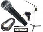 SHURE シュア SM58-LCE Gravity三脚マイクスタンドセット （XLR-XLR 5メートルケーブル同梱） 