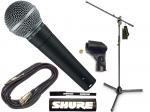 SHURE ( シュア ) SM58-LCE Gravity三脚マイクスタンドセット （XLR-フォーン 5メートルケーブル同梱） 